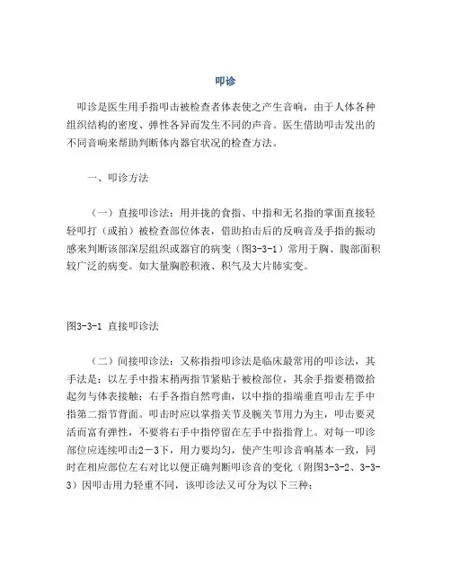 医学知识之叩诊