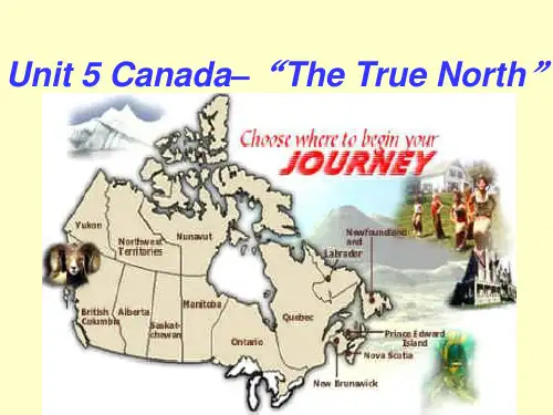 人教版高中英语必修三Unit 5 Canada–“The True North”reading课件 