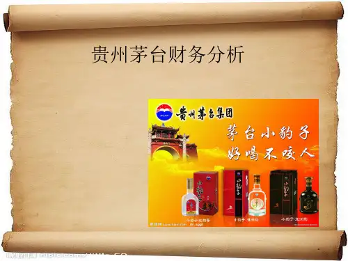 贵州茅台财务分析报告PPT