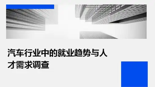 汽车行业中的就业趋势与人才需求调查