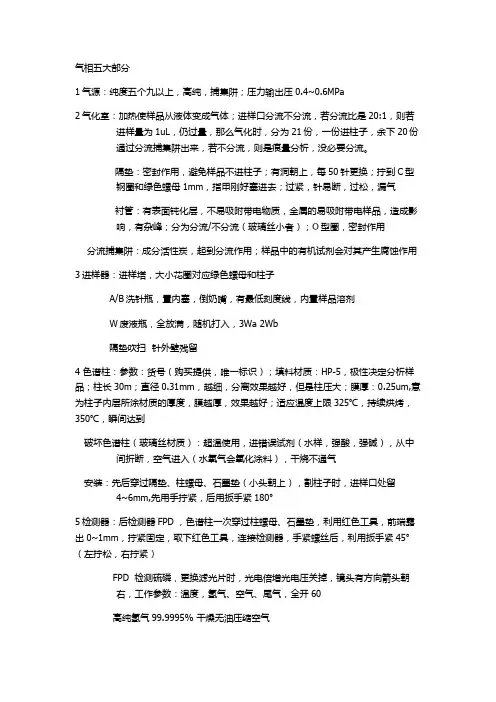 安捷伦气相色谱仪7890B入门知识