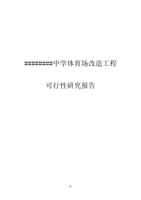 中学体育场改造工程项目建设可行性研究报告