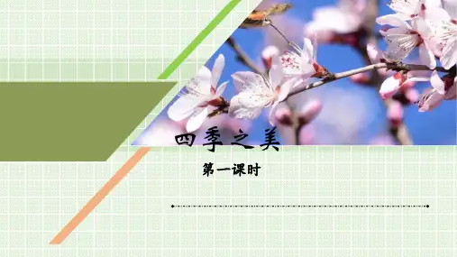 《四季之美》课件(完美版)(共30张PPT)