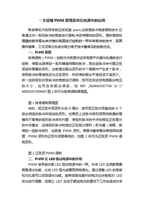 一文读懂PWM原理及其在电源中的应用