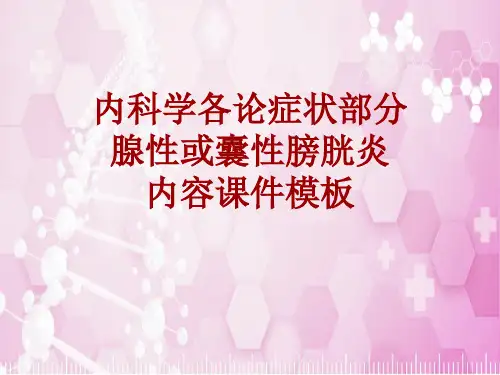 内科学_各论_症状：腺性或囊性膀胱炎_课件模板