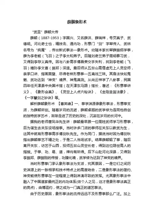 薛颠象形术