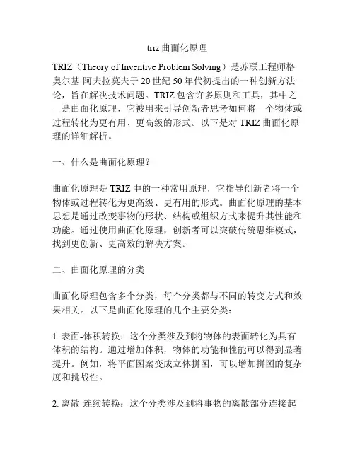triz曲面化原理