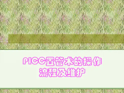 PICC置管术操作流程与维护