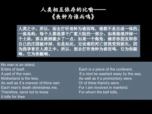 丧钟为谁而鸣主题分析