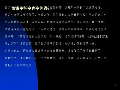 旅游空间室内空间设计 (ppt 31页)