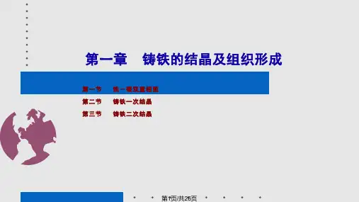 铸铁的结晶及组织形成PPT课件