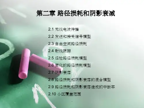 第二章-路径损耗和阴影衰减ppt课件