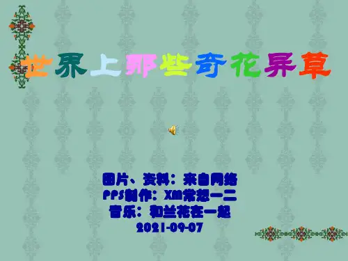 世界上那些奇花异草