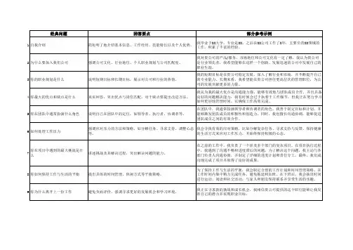 面试技巧 26个经典问答