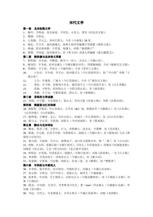 宋元明清文人大全