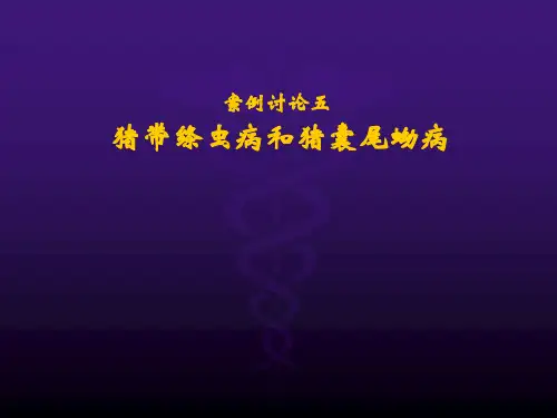案例五-猪带绦虫病和猪囊尾蚴病ppt课件