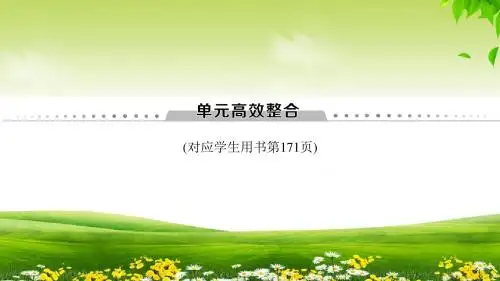 2019年岳麓版历史高考一轮复习 第9单元 单元高效整合