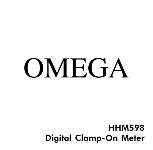 OMEGA HHM598数字钳式表说明书