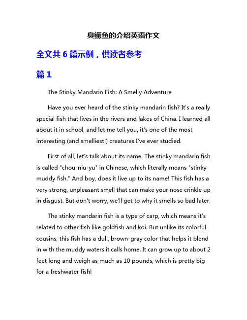 臭鳜鱼的介绍英语作文