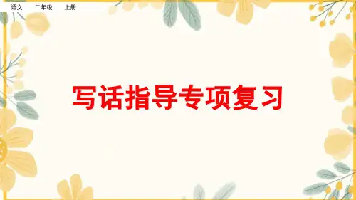 部编版【二年级】上册语文写话指导专项复习课件PPT