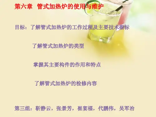 第六章  管式加热炉的使用与维护..