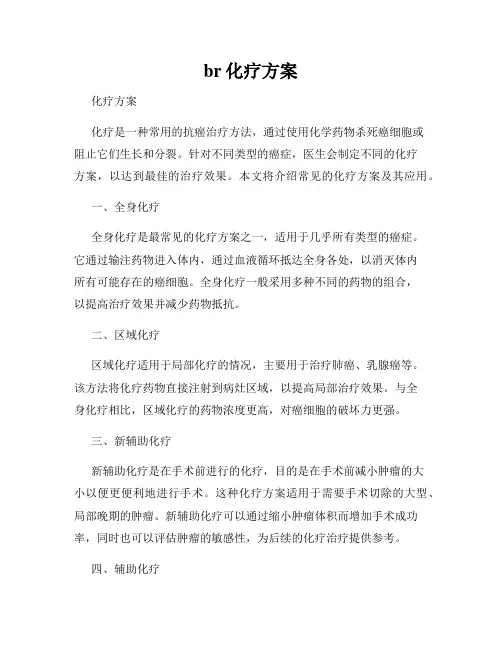 br化疗方案
