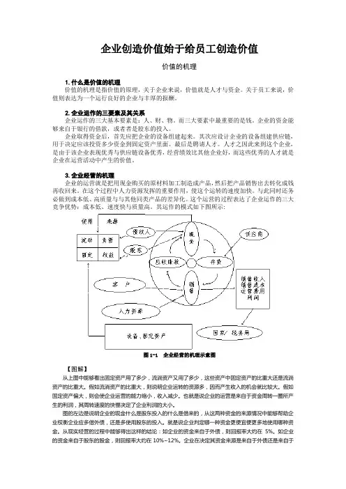 企业创造价值始于给员工创造价值