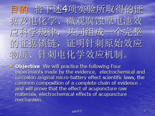 方便揿针针刺原始效应物质研究ppt课件