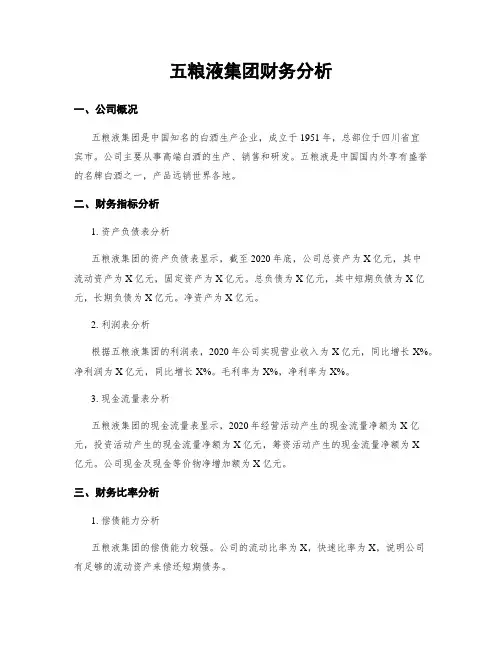 五粮液集团财务分析