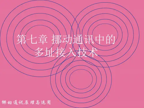 移动通信第7章移动通信中的多址接入技术ppt课件