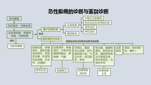急性腹痛的诊断与鉴别诊断(流程图)