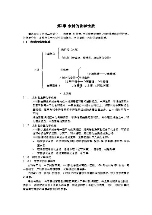 木材学(6.4.5)--木材化学