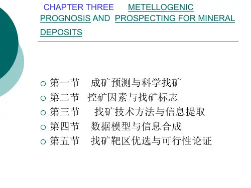 矿产勘查的理论与方法-------31