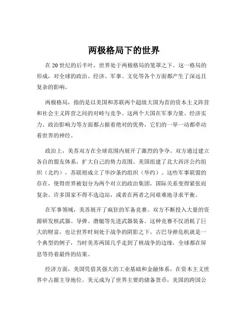 两极格局下的世界