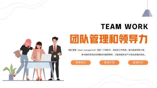 2024企业团队管理和领导力培训课件