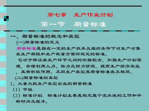 生产作业计划之期量标准.pptx