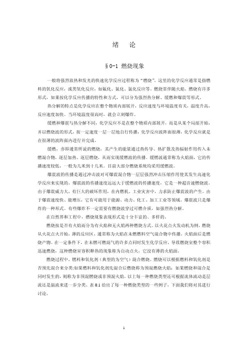 燃烧现象