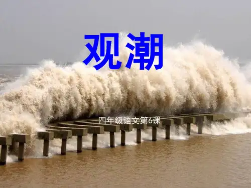 S版四年级语文上册《观潮》教学PPT课件(2篇)