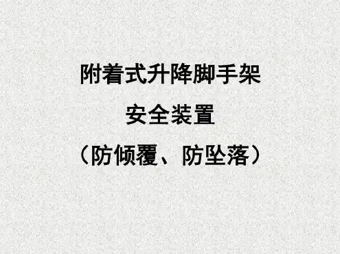 附着式升降脚手架安全设施(PPT40页)
