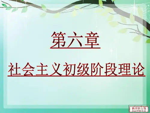 毛概 第六章第一节