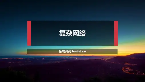 【原创】社会网络分析 复杂网络 课件 PPT 完整版 图文