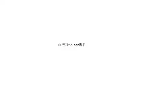 血液净化 ppt课件