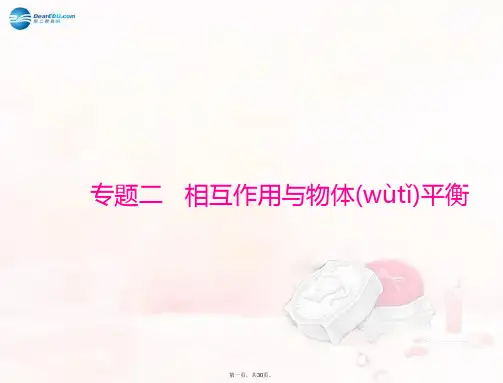 高考物理总复习 专题二 第1讲 重力 弹力 摩擦力配套课件
