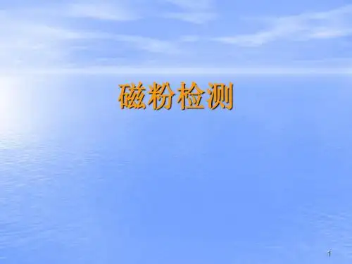 磁粉检测基础知识及原理ppt课件