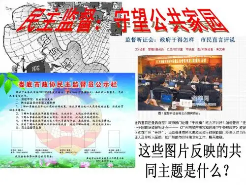 民主监督：守望公共家园1