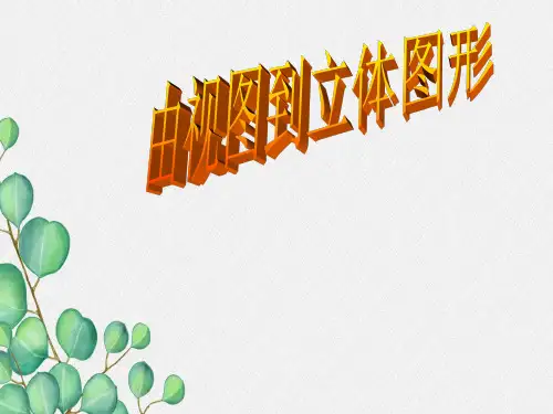 《由视图到立体图形》课件 (公开课)新人教版 