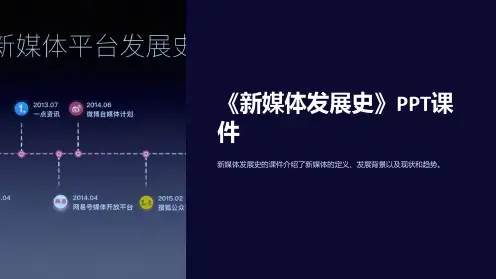 《新媒体发展史》课件