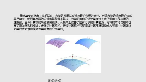 计算固体力学中的重要研究领域PPT课件