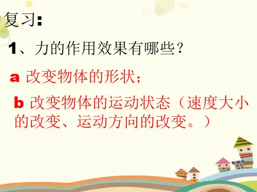 初中物理教育科学八年级下册第七章力教科版《力的描述》PPT