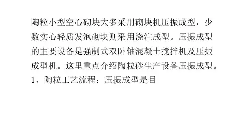 陶粒砂生产设备与成型工艺
